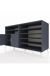 Kronos Konsol 7 Raflı 2 Kapaklı 176x59x99 Antrasit-Antrasit