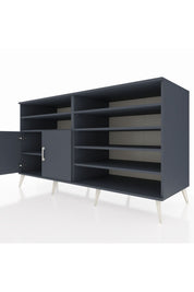 Kronos Konsol 7 Raflı 2 Kapaklı 176x59x99 Antrasit-Antrasit/Çam