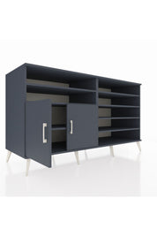 Kronos Konsol 7 Raflı 2 Kapaklı 176x59x99 Antrasit-Antrasit/Çam