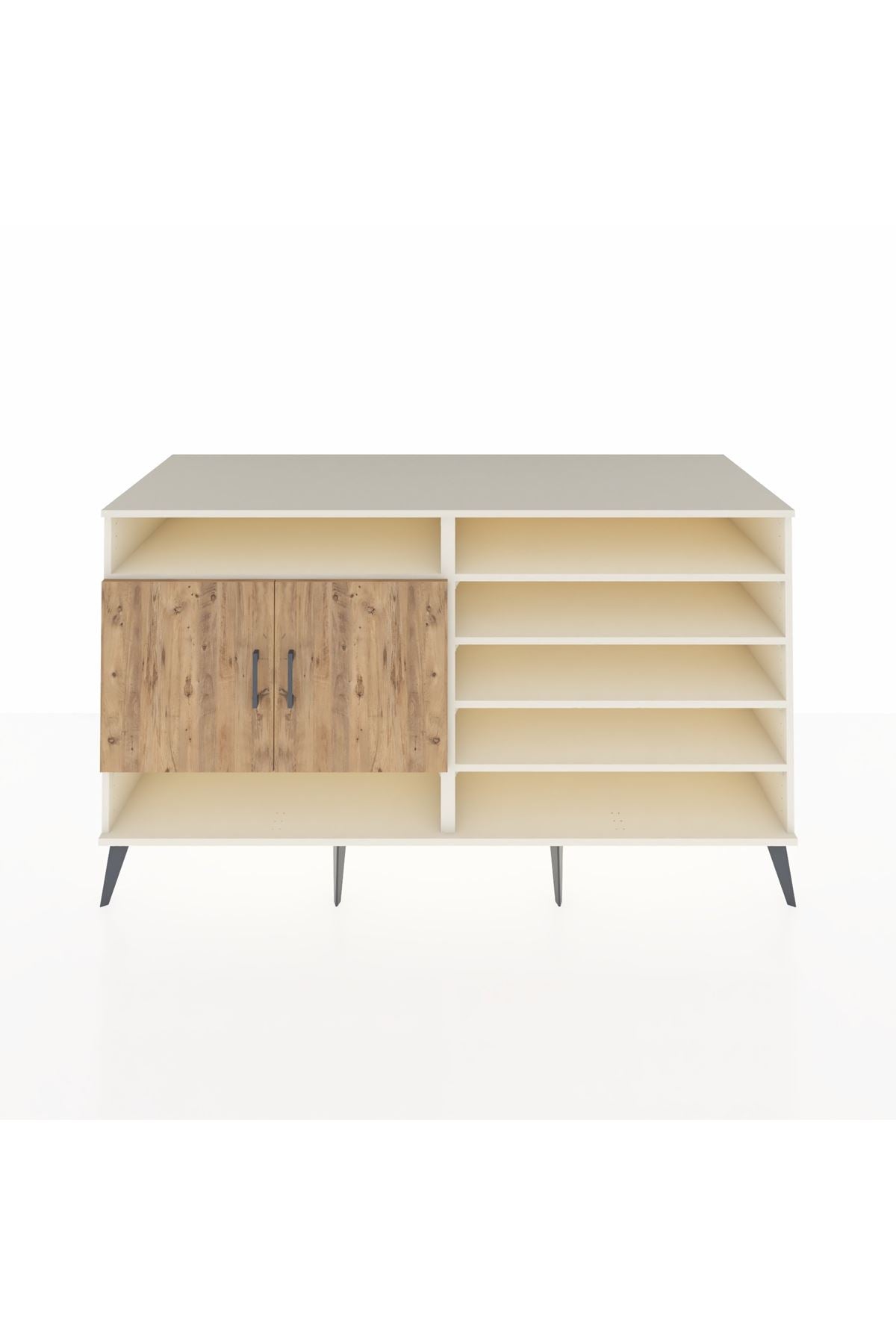 Kronos Konsol 7 Raflı 2 Kapaklı 176x59x99 Aytaşı-Çam/Antrasit