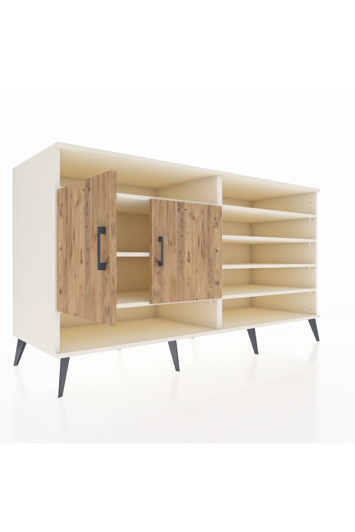 Kronos Konsol 7 Raflı 2 Kapaklı 176x59x99 Aytaşı-Çam