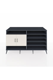 Kronos Konsol 7 Raflı 2 Kapaklı 176x59x99 Antrasit-Aytaşı