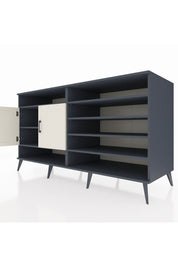 Kronos Konsol 7 Raflı 2 Kapaklı 176x59x99 Antrasit-Aytaşı