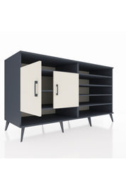 Kronos Konsol 7 Raflı 2 Kapaklı 176x59x99 Antrasit-Aytaşı