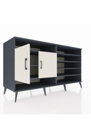 Kronos Konsol 7 Raflı 2 Kapaklı 176x59x99 Antrasit-Aytaşı/Antrasit