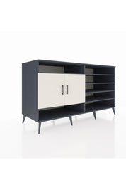 Kronos Konsol 7 Raflı 2 Kapaklı 176x59x99 Antrasit-Aytaşı/Çam