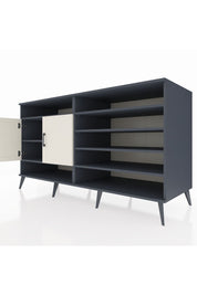 Kronos Konsol 7 Raflı 2 Kapaklı 176x59x99 Antrasit-Aytaşı/Çam