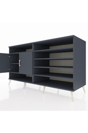 Kronos Konsol 7 Raflı 2 Kapaklı 176x59x99 Antrasit-Antrasit