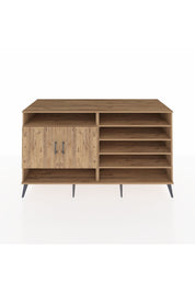 Kronos Konsol 7 Raflı 2 Kapaklı 176x59x99 Çam-Çam