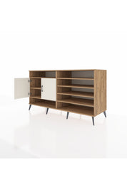 Kronos Konsol 7 Raflı 2 Kapaklı 176x59x99 Çam-Aytaşı