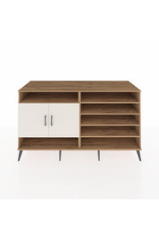 Kronos Konsol 7 Raflı 2 Kapaklı 176x59x99 Çam-Aytaşı/Antrasit