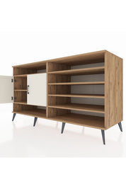 Kronos Konsol 7 Raflı 2 Kapaklı 176x59x99 Çam-Aytaşı/Çam