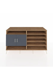 Kronos Konsol 7 Raflı 2 Kapaklı 176x59x99 Çam-Antrasit/Çam