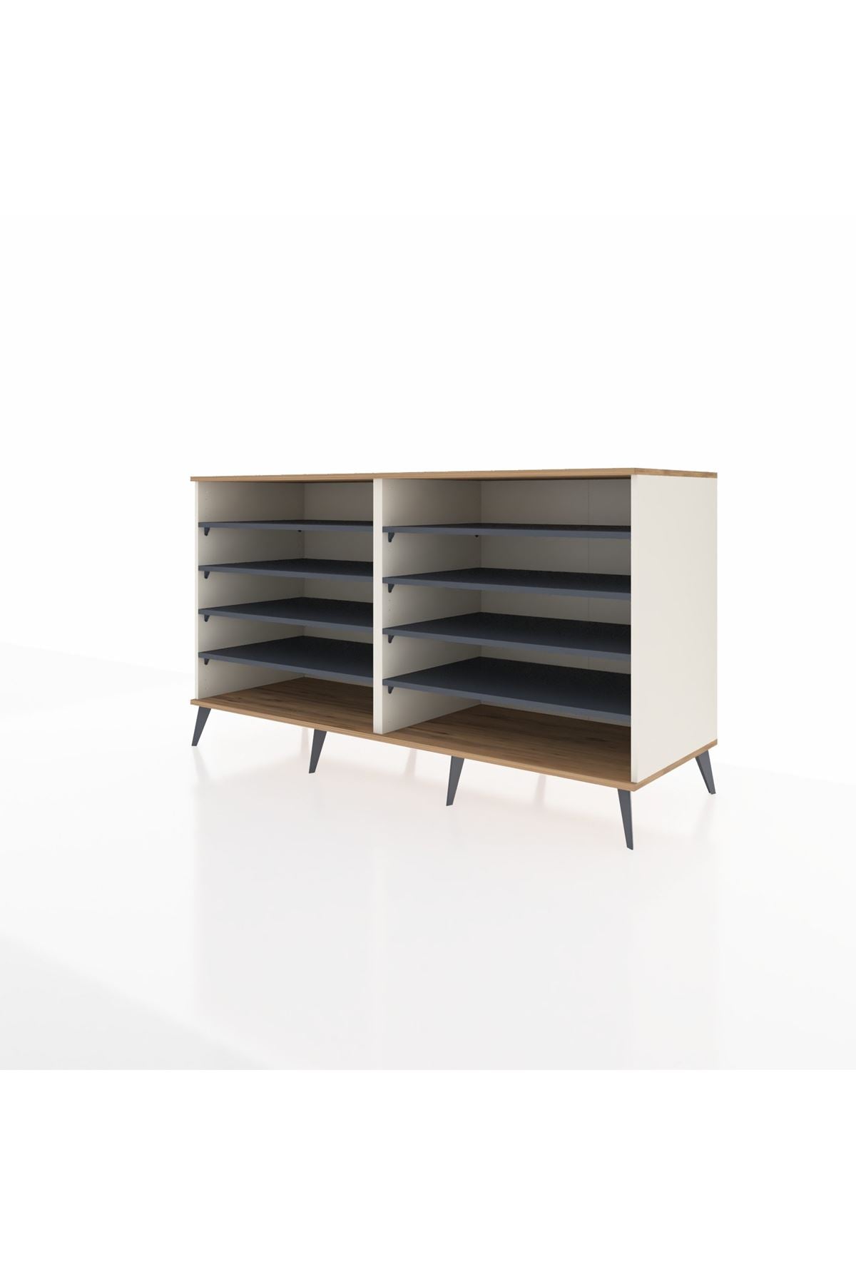 Kronos Konsol 8 Raflı 176x59x99 Aytaşı-Çam/Antrasit