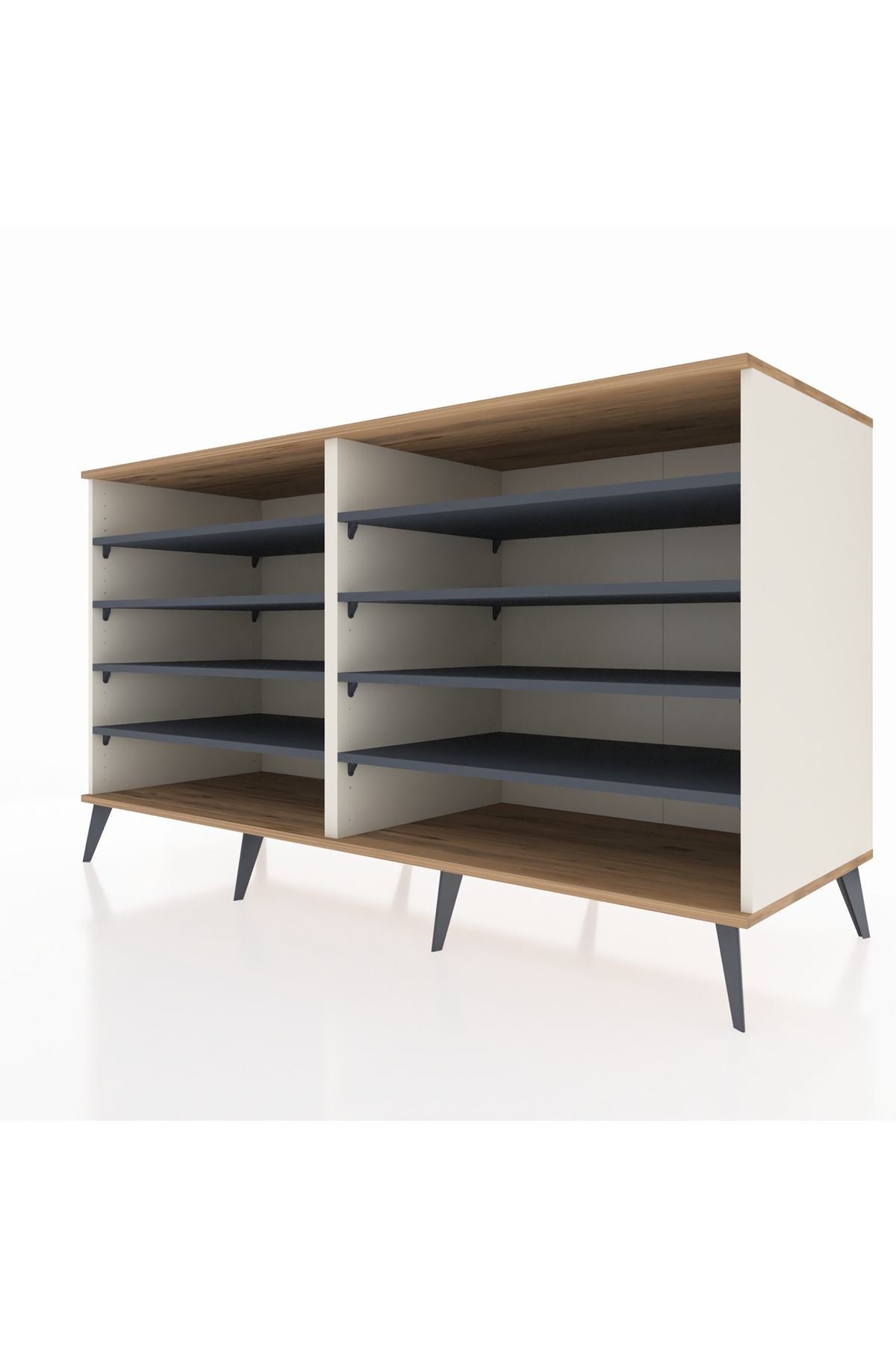 Kronos Konsol 8 Raflı 176x59x99 Aytaşı-Çam/Antrasit