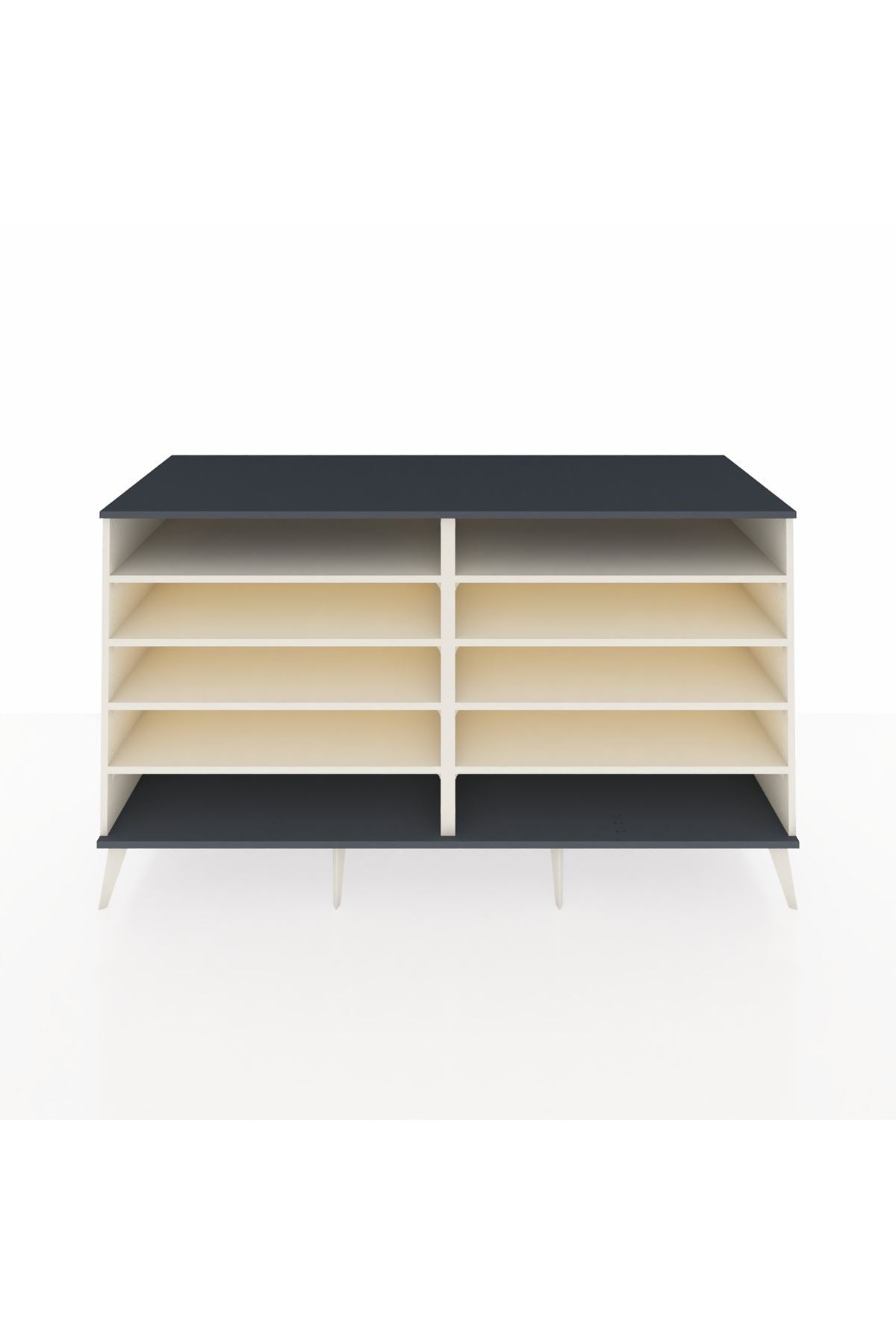 Kronos Konsol 8 Raflı 176x59x99 Aytaşı-Antrasit/Aytaşı