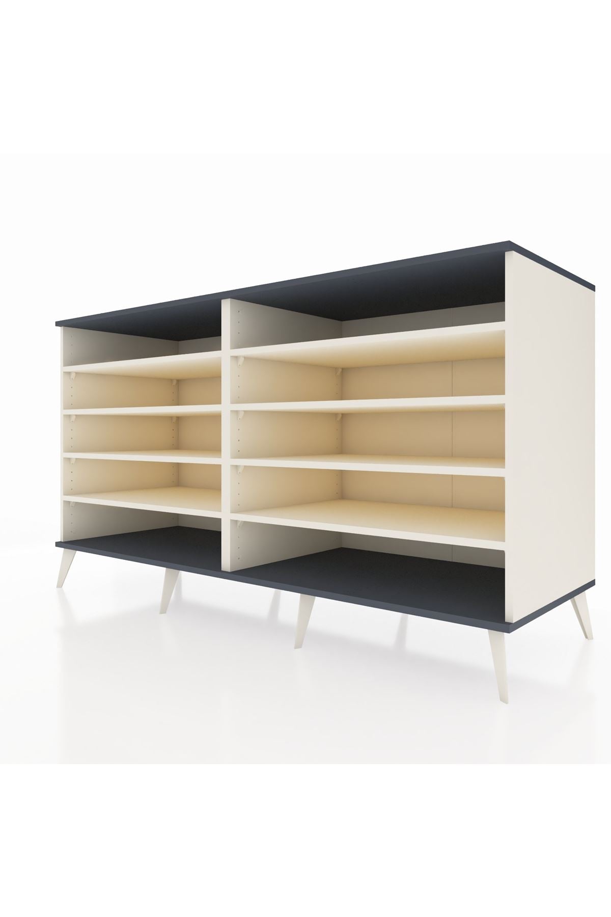 Kronos Konsol 8 Raflı 176x59x99 Aytaşı-Antrasit/Aytaşı