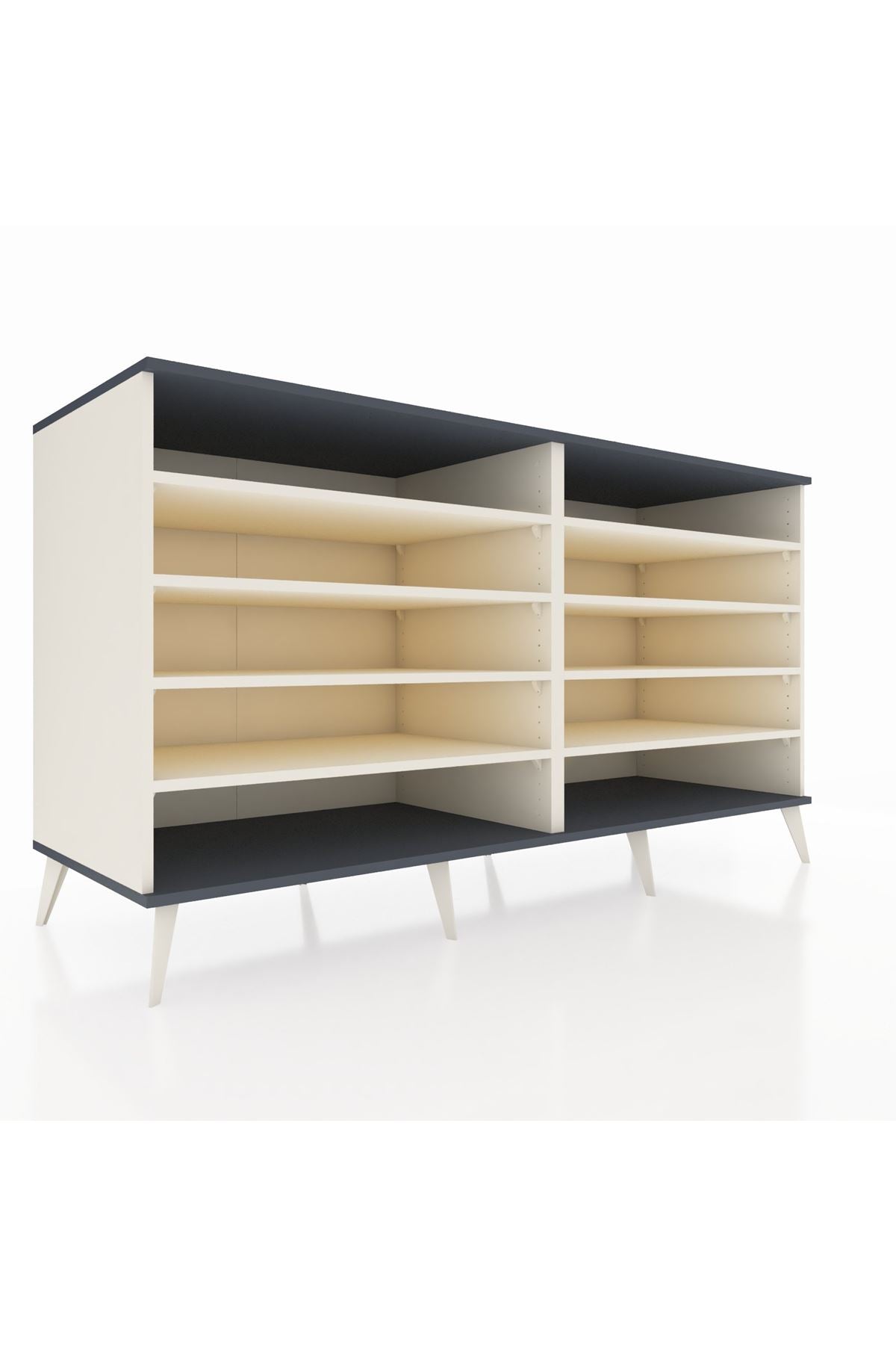 Kronos Konsol 8 Raflı 176x59x99 Aytaşı-Antrasit/Aytaşı