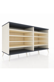 Kronos Konsol 8 Raflı 176x59x99 Aytaşı-Antrasit/Aytaşı