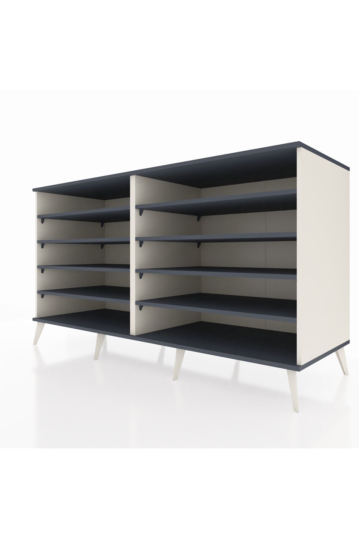 Kronos Konsol 8 Raflı 176x59x99 Aytaşı-Antrasit