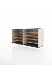 Kronos Konsol 8 Raflı 176x59x99 Aytaşı-Antrasit/Çam