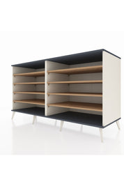 Kronos Konsol 8 Raflı 176x59x99 Aytaşı-Antrasit/Çam