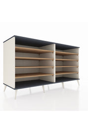 Kronos Konsol 8 Raflı 176x59x99 Aytaşı-Antrasit/Çam