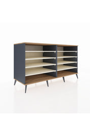 Kronos Konsol 8 Raflı 176x59x99 Antrasit-Çam/Aytaşı