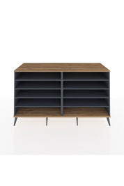 Kronos Konsol 8 Raflı 176x59x99 Antrasit-Çam/Antrasit