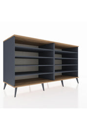 Kronos Konsol 8 Raflı 176x59x99 Antrasit-Çam/Antrasit