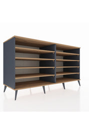 Kronos Konsol 8 Raflı 176x59x99 Antrasit-Çam