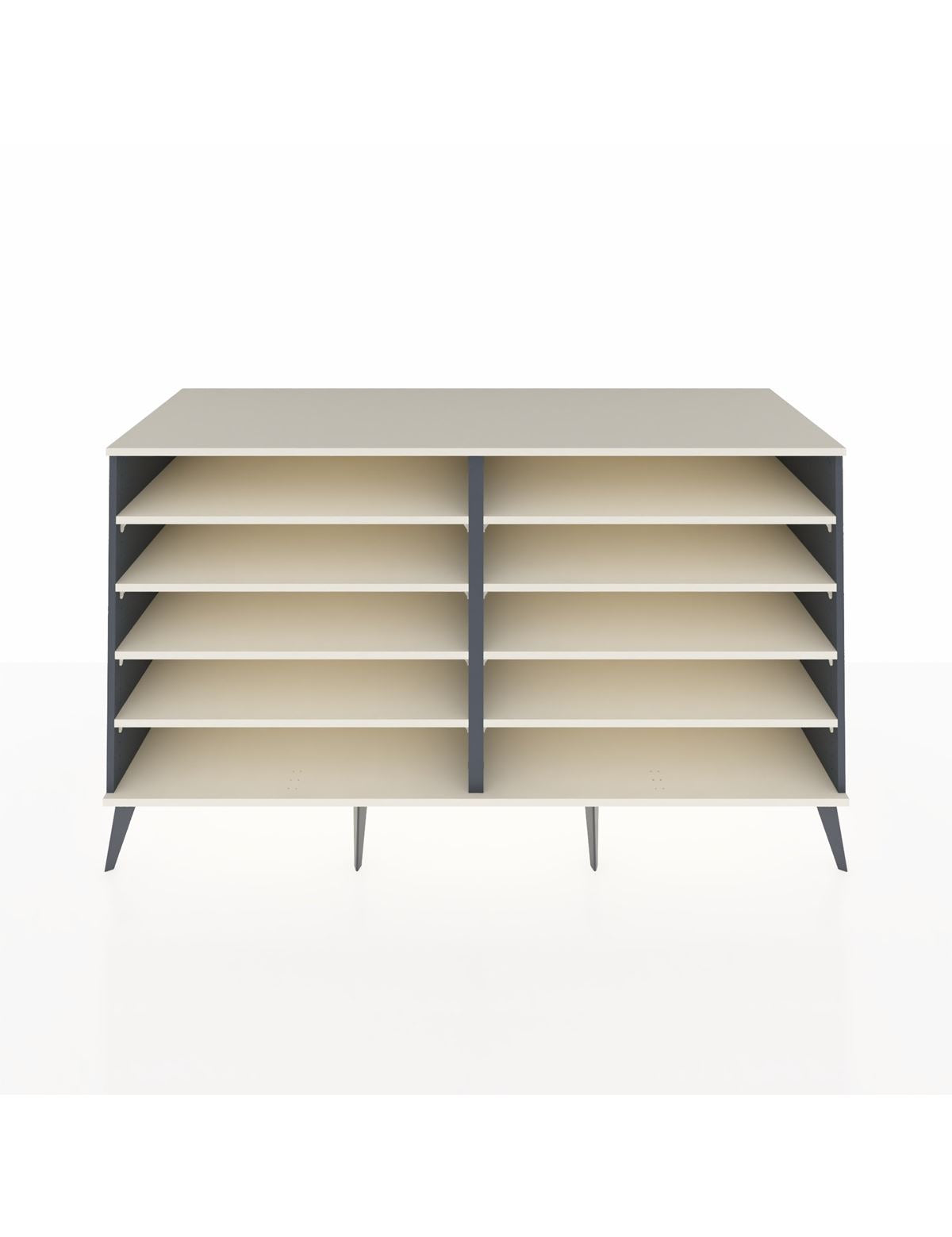 Kronos Konsol 8 Raflı 176x59x99 Antrasit-Aytaşı