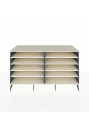 Kronos Konsol 8 Raflı 176x59x99 Antrasit-Aytaşı