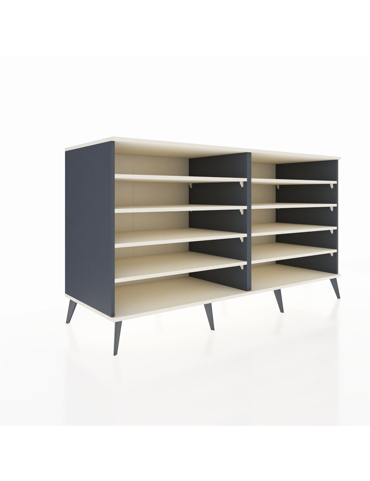 Kronos Konsol 8 Raflı 176x59x99 Antrasit-Aytaşı