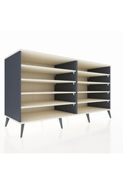 Kronos Konsol 8 Raflı 176x59x99 Antrasit-Aytaşı