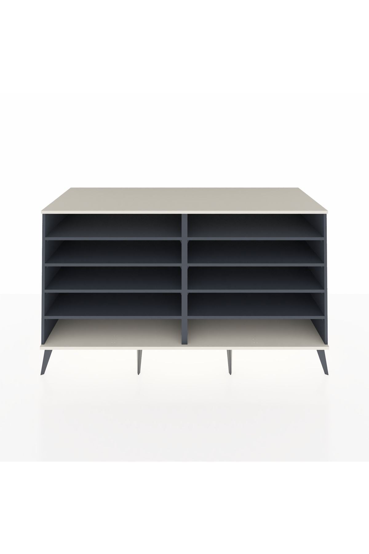 Kronos Konsol 8 Raflı 176x59x99 Antrasit-Aytaşı/Antrasit