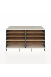 Kronos Konsol 8 Raflı 176x59x99 Antrasit-Aytaşı/Çam