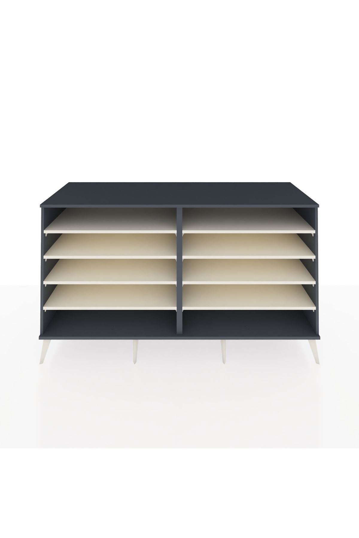 Kronos Konsol 8 Raflı 176x59x99 Antrasit-Antrasit/Aytaşı