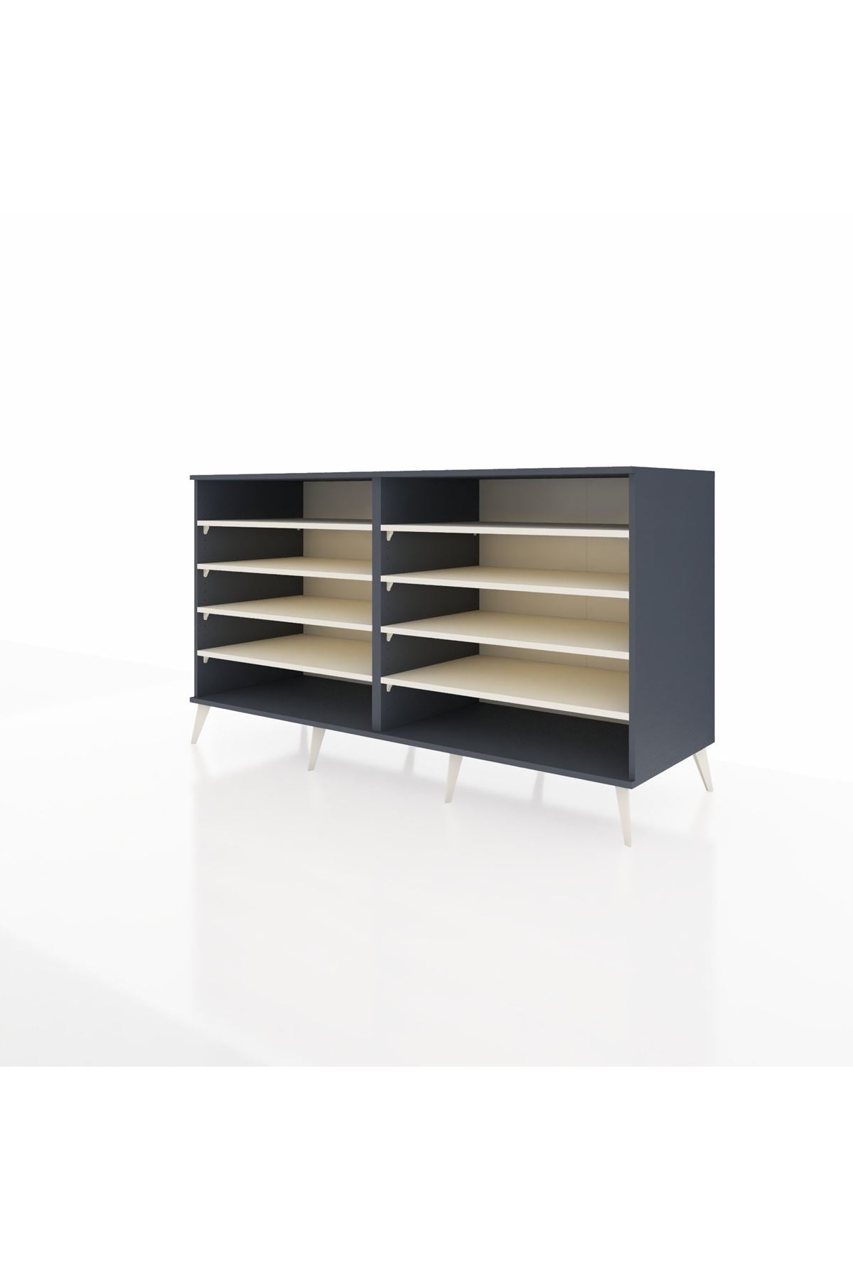 Kronos Konsol 8 Raflı 176x59x99 Antrasit-Antrasit/Aytaşı