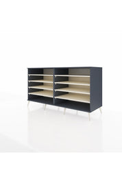 Kronos Konsol 8 Raflı 176x59x99 Antrasit-Antrasit/Aytaşı