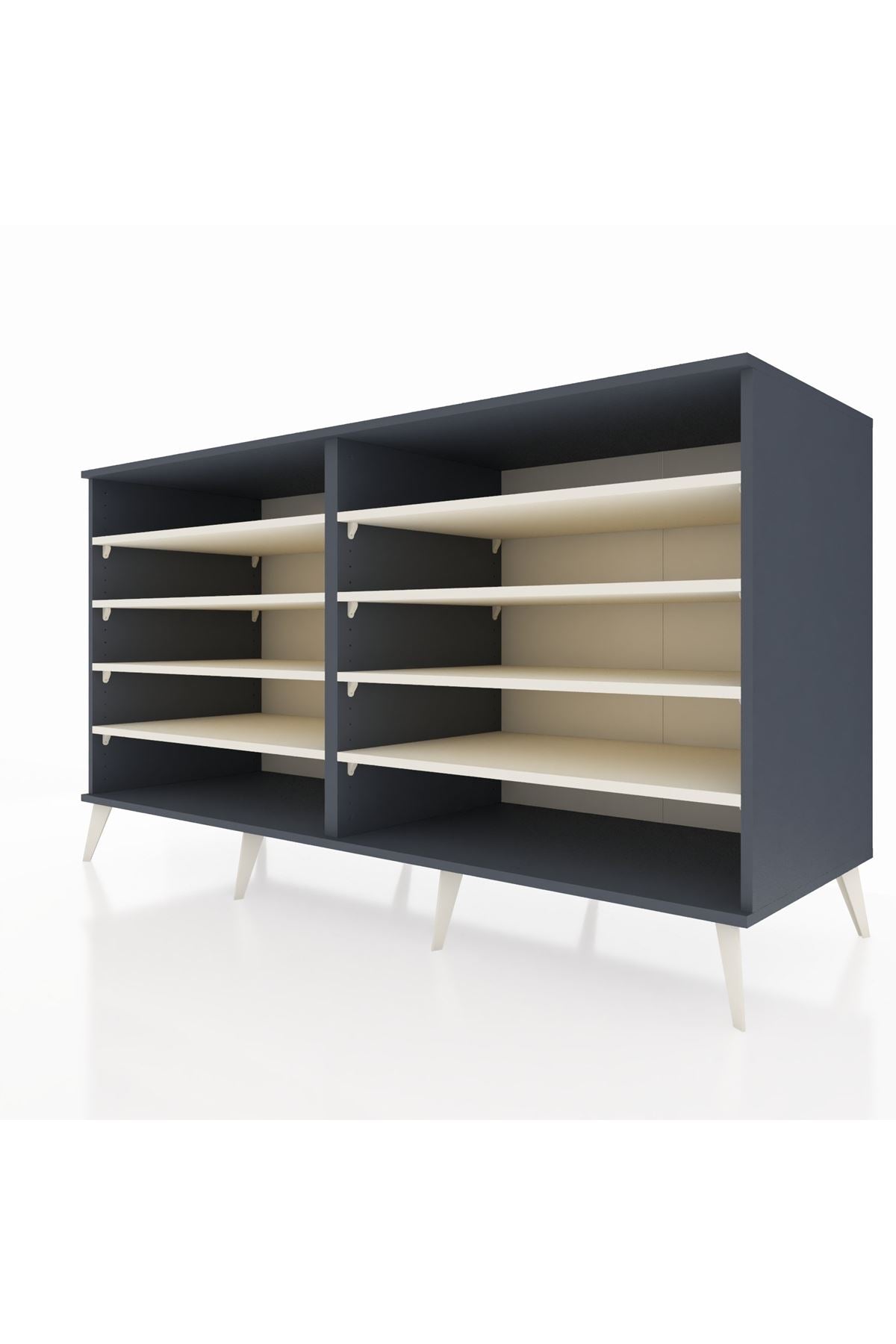 Kronos Konsol 8 Raflı 176x59x99 Antrasit-Antrasit/Aytaşı