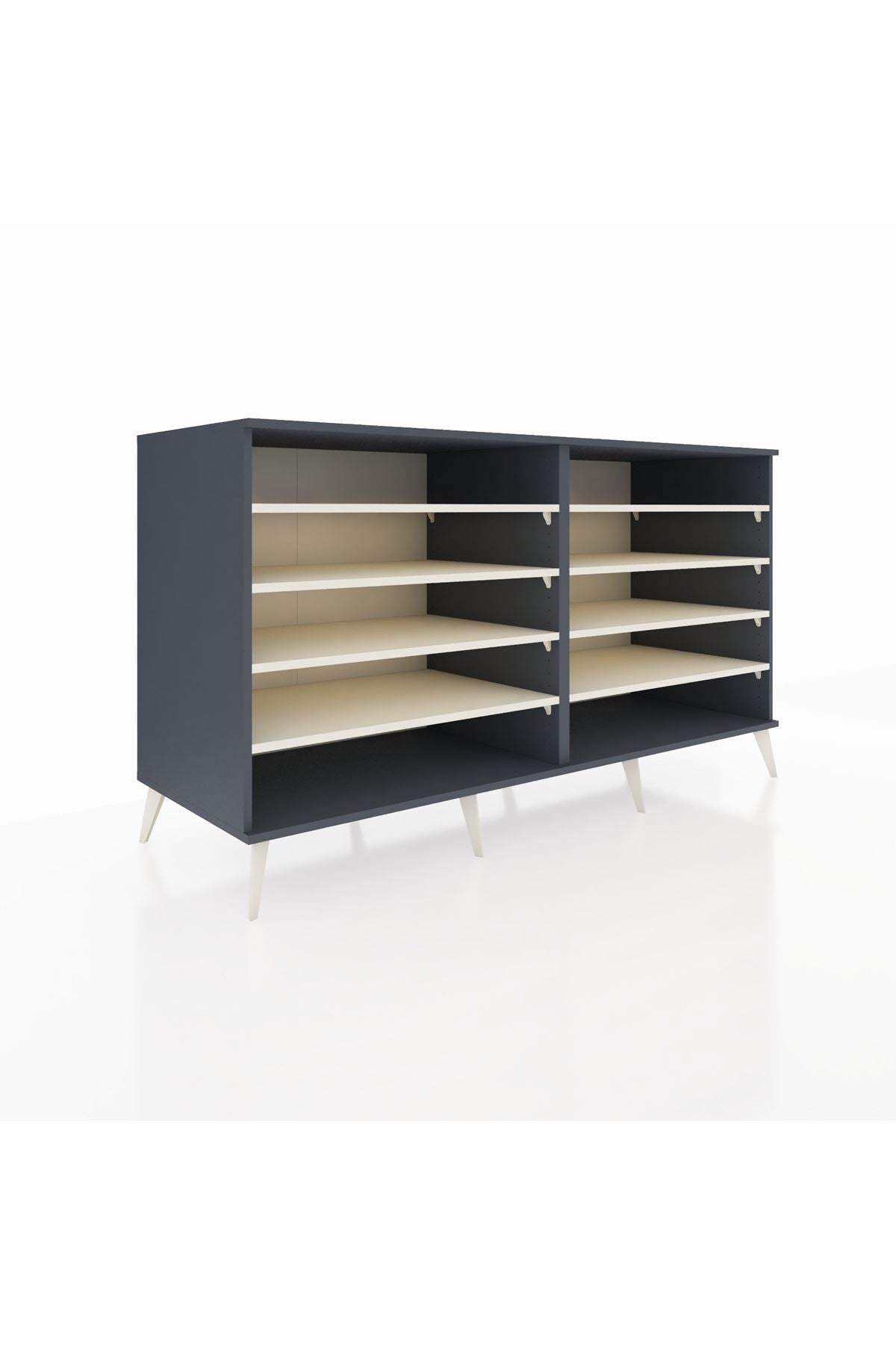 Kronos Konsol 8 Raflı 176x59x99 Antrasit-Antrasit/Aytaşı