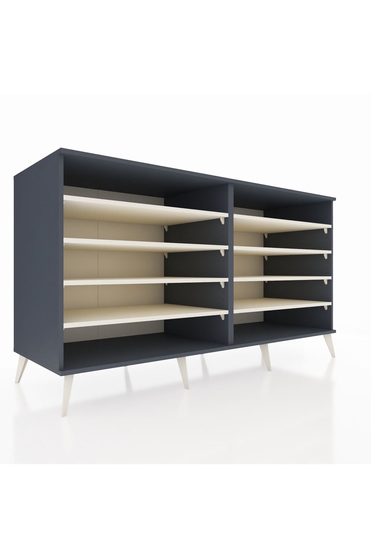 Kronos Konsol 8 Raflı 176x59x99 Antrasit-Antrasit/Aytaşı