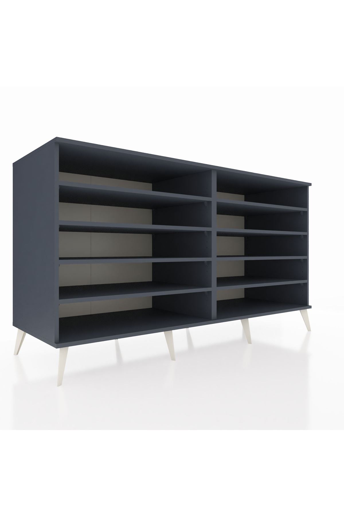 Kronos Konsol 8 Raflı 176x59x99 Antrasit-Antrasit