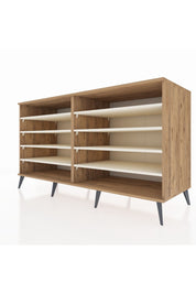 Kronos Konsol 8 Raflı 176x59x99 Çam-Çam/Aytaşı