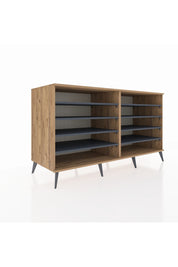 Kronos Konsol 8 Raflı 176x59x99 Çam-Çam/Antrasit