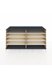 Kronos Konsol 8 Raflı 176x59x99 Çam-Antrasit/Aytaşı