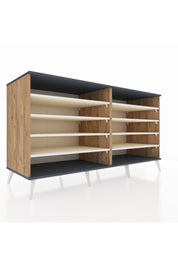 Kronos Konsol 8 Raflı 176x59x99 Çam-Antrasit/Aytaşı
