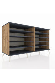 Kronos Konsol 8 Raflı 176x59x99 Çam-Antrasit