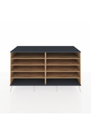 Kronos Konsol 8 Raflı 176x59x99 Çam-Antrasit/Çam